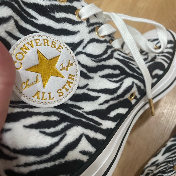 CONVERSE All Stars Zebra High Top Sneakers 9 - Picture 7 of 8